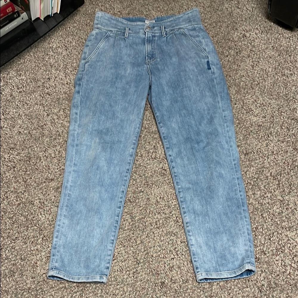 Silver burnell high rise pleated wide leg  Blue Jeans
